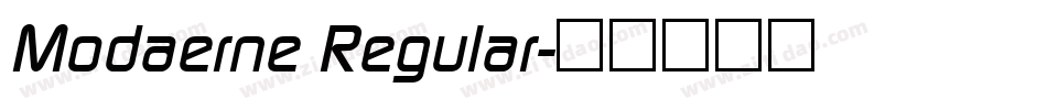 Modaerne Regular字体转换